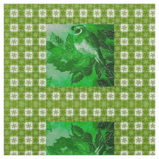 Tissu de la Queue Green Check (Échantillon)