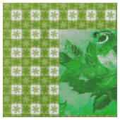 Tissu de la Queue Green Check (Détail)