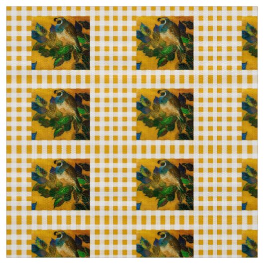 Tissu de la Queue Jaune Check (Échantillon)