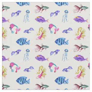 Tissu de la vie marine, Océan, Poisson, Octopus
