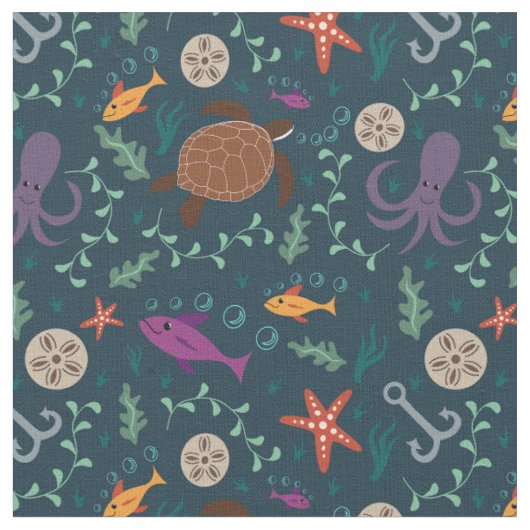 Tissu de la vie océanique (Fermer)