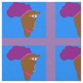 Tissu de l'Afrique de mère (Fermer)