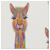 Tissu de lama mignon et coloré (Fermer)
