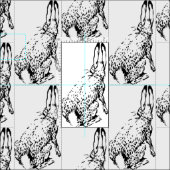 Tissu de lapin (Carreau)