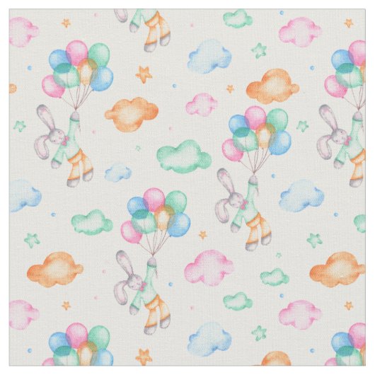 Tissu de lapins adorables (Fermer)