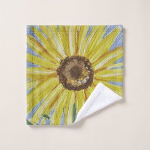 Tissu de lavage de tournesol