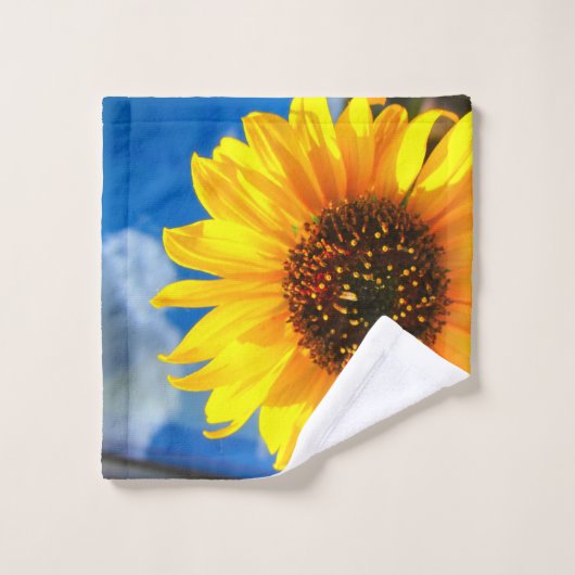 Tissu de lavage de tournesol (Gant de toilette)