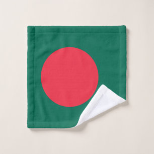 Tissu de lavage du drapeau bangladais patriotique