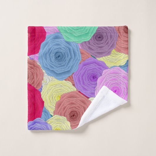 Tissu de lavage rose (Gant de toilette)