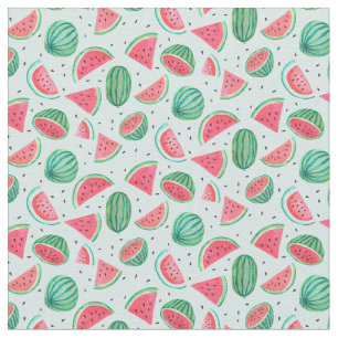 Tissu de l'été de fruit tropical de la pastèq