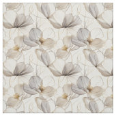 Tissu de lignes florales neutres (Échantillon)