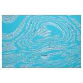 Tissu de linge ivoire bleu glace (Fat Quarter)