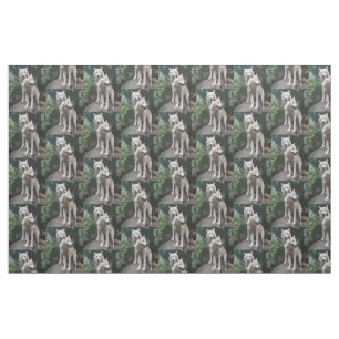 Tissu de loups sauvages