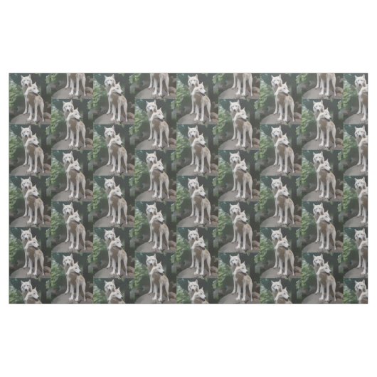 Tissu de loups sauvages (Fat Quarter)