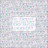 Tissu de lunettes d'aquarelle (Carreau)