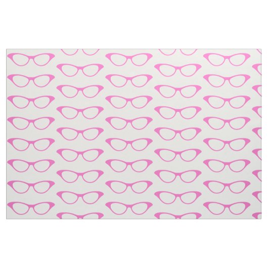 Tissu de lunettes Geeks roses (Fat Quarter)