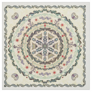 Tissu de mandala de style de henné