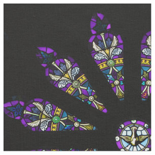 Tissu de mandala en verre souillé