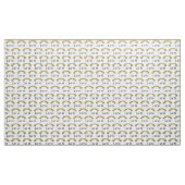 Tissu de mariage floral personnalisé avec monogram (Yard)