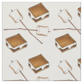 Tissu de marshmallows grillés et de morses au choc (Fermer)