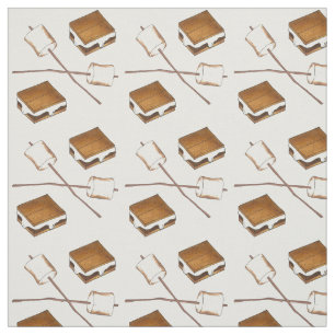 Tissu de marshmallows grillés et de morses au choc