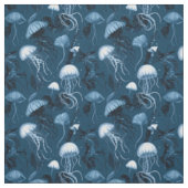 Tissu de méduse bleu profond (Échantillon)