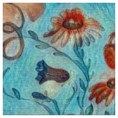 Tissu de mélodie orange (Fermer)