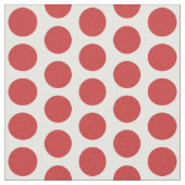 Tissu de mini-Pois blanc rouge (Fermer)