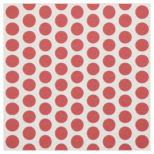 Tissu de mini-Pois blanc rouge (Échantillon)