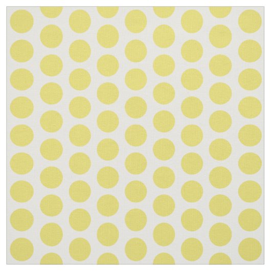 Tissu de mini-Pois jaune blanc (Échantillon)