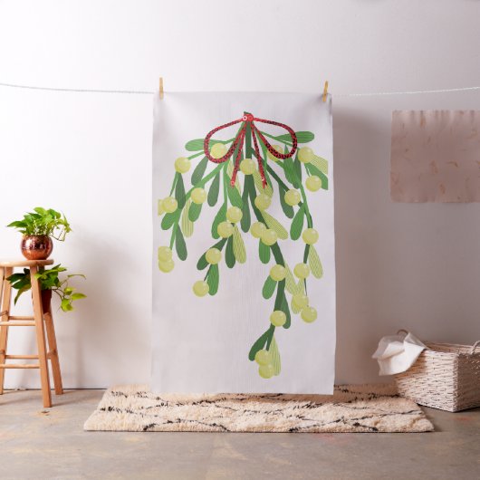 tissu de mistletoe rouge xmas (In Situ)