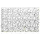 tissu de mode blanc vert art feuille (Fat Quarter)