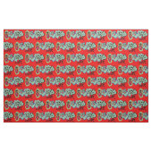tissu de monstres de bande dessinée (Fat Quarter)