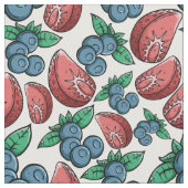 Tissu de motif de baies (Fermer)