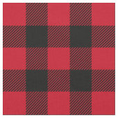 Tissu de Motif de bison de bison noir rouge (Fermer)