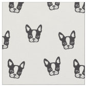 Tissu de motif de bouledogue français (Fermer)