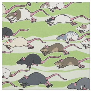 Tissu de motif de course de rat