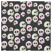 Tissu de motif de crâne de sucre (Échantillon)
