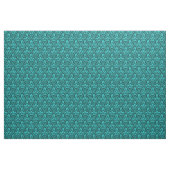 Tissu de motif de damassé de turquoise (Yard)