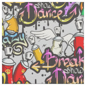 Tissu de motif de graffiti de hip hop (Fermer)