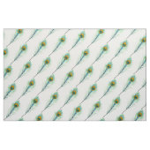Tissu de motif de plume de paon (Fat Quarter)
