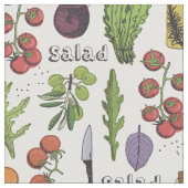 Tissu de motif de salade (Fermer)