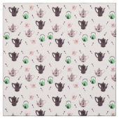 Tissu de motif de théière (Échantillon)