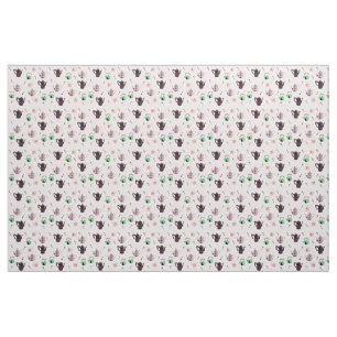 Tissu de motif de théière