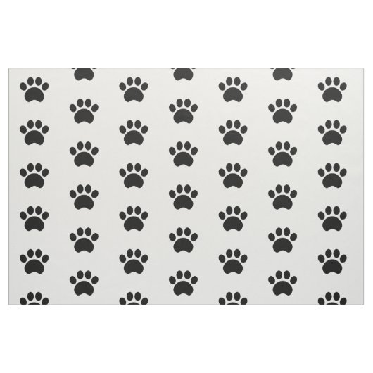 Tissu de motif d'empreinte de patte (Fat Quarter)