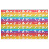 Tissu de motif d'impression d'arc-en-ciel de (Fat Quarter)
