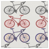 Tissu de motif d'impression de bicyclette (Fermer)