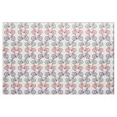 Tissu de motif d'impression de bicyclette (Fat Quarter)
