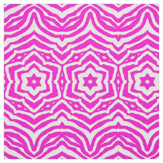 Tissu de motif d'impression de fleur de zèbre de (Échantillon)