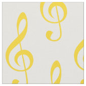Tissu de Motif Jaune Treble (Fermer)